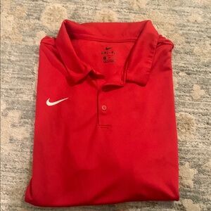 Nike Dri-FIT Red Polo Shirt